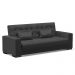 Sofá Cama 02 Lugares Lisboa Corino Preto - D'Rossi