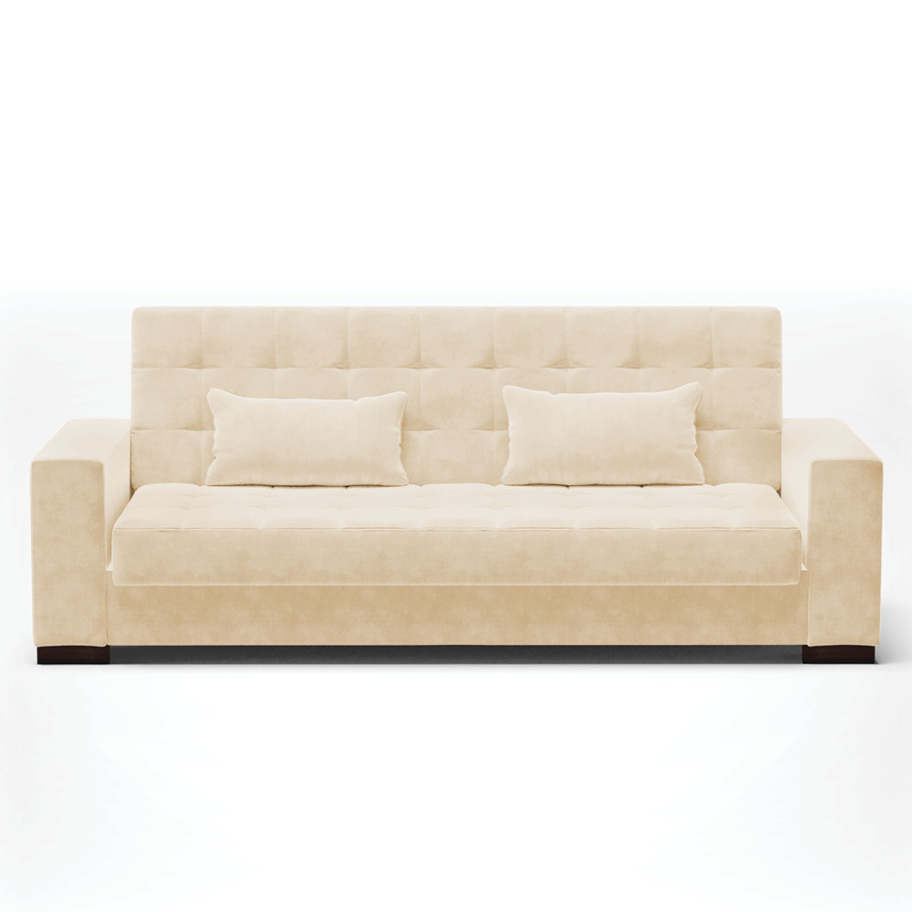 Sofá Cama 02 Lugares Lisboa Suede - D'Rossi