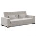 Sofá Cama 02 Lugares Lisboa Veludo Cinza  - D'Rossi