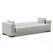 Sofá Cama 02 Lugares Lisboa Veludo Cinza  - D'Rossi