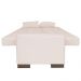 Sofá Cama 2 Lugares para Sala de Estar Lisboa Suede Bege - D'Rossi