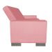 Sofá Cama 2 Lugares para Sala de Estar Lisboa Suede Rosê - D'Rossi