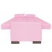 Sofá Cama 2 Lugares para Sala de Estar Lisboa Suede Rosa Bebê - D'Rossi