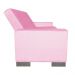 Sofá Cama 2 Lugares para Sala de Estar Lisboa Suede Rosa Bebê - D'Rossi