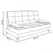 Sofá Cama Equador 193 cm Encosto Reclinável Veludo Verde Militar Pés Plástico Cromado - D'Rossi