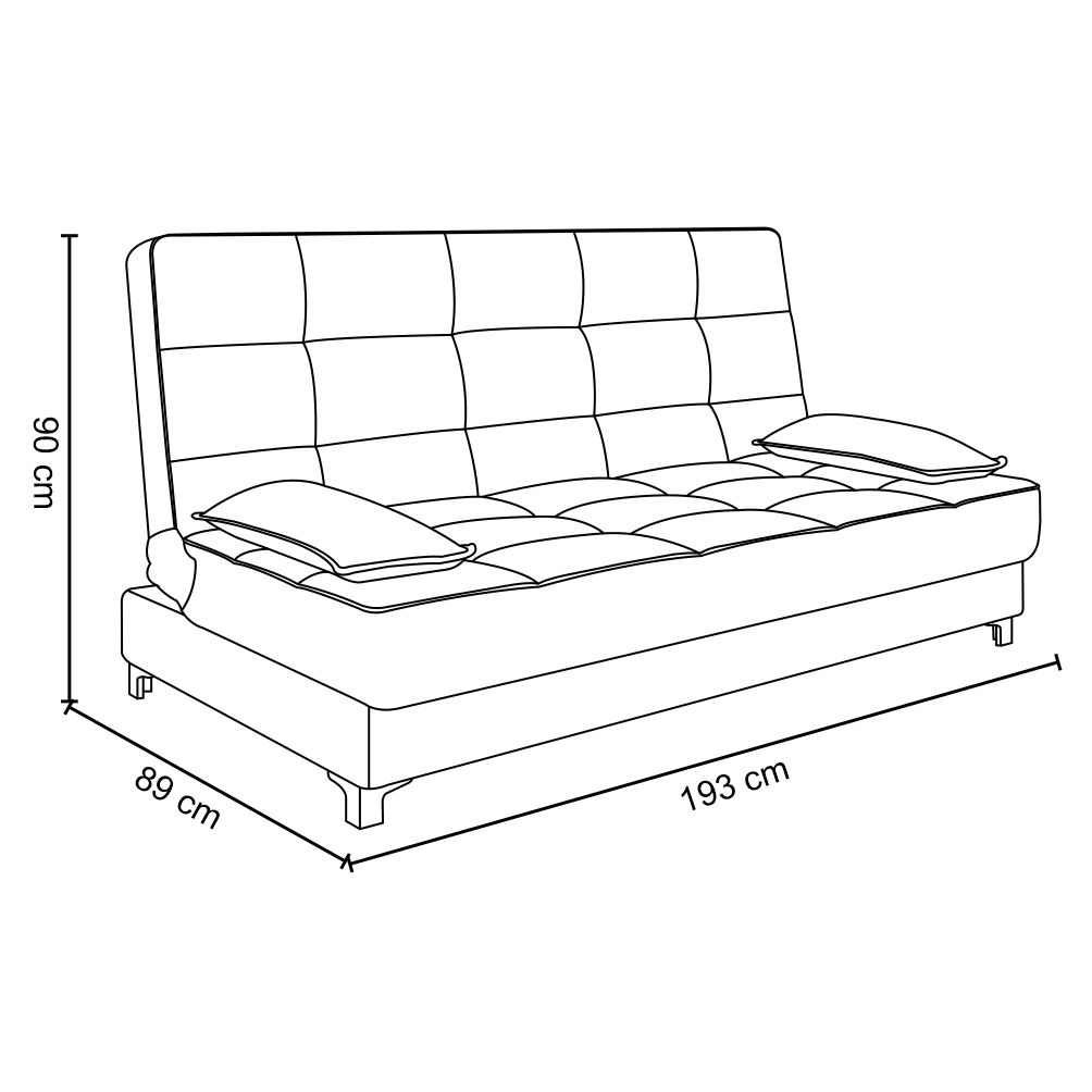 Sofá Cama Equador 193 cm Encosto Reclinável Veludo Verde Militar Pés Plástico Cromado - D'Rossi