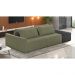 Sofá Ilha 2 Lugares Living 232cm Modulado Sala Lary Bouclê Verde/PU Pto K01 - D'Rossi