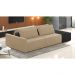 Sofá Ilha 2 Lugares Living 232cm Modulado Sala Lary Veludo Bege/PU Pto K01 - D'Rossi