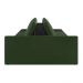 Sofá Ilha 2 Lugares Living 232cm Modulado Sala Lary Veludo Verde/PU Pto K01 - D'Rossi