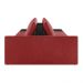 Sofá Ilha 2 Lugares Living 232cm Modulado Sala Lary Veludo Vermelho/PU Pto K01 - D'Rossi