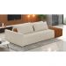 Sofá Ilha 2 Lugares Living 232cm Modulado para Sala Lary Bouclê Bege K01 - D'Rossi