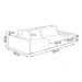 Sofá Ilha 2 Lugares Living 232cm Modulado para Sala Lary Bouclê Bege K01 - D'Rossi