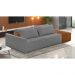 Sofá Ilha 2 Lugares Living 232cm Modulado para Sala Lary Bouclê Cinza K01 - D'Rossi