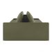 Sofá Ilha 2 Lugares Living 252cm Modulado Sala Lary Bouclê Verde/PU Pto K01 - D'Rossi