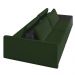 Sofá Ilha 2 Lugares Living 272cm Modulado Sala Lary Veludo Verde/PU Pto K01 - D'Rossi