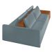 Sofá Ilha 2 Lugares Living 272cm Modulado para Sala Lary Bouclê Azul K01 - D'Rossi