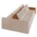 Sofá Ilha 2 Lugares Living 272cm Modulado para Sala Lary Bouclê Creme K01 - D'Rossi