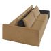 Sofá Ilha 2 Lugares Living 272cm Modulado para Sala Lary Linho Areia/PU Pto K01 - D'Rossi