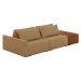 Sofá Ilha 2 Lugares Living 292cm Modulado para Sala Lary Linho Areia K01 - D'Rossi