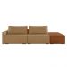Sofá Ilha 2 Lugares Living 292cm Modulado para Sala Lary Linho Areia K01 - D'Rossi
