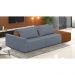 Sofá Ilha 2 Lugares Living 292cm Modulado para Sala Lary Linho Azul K01 - D'Rossi