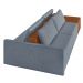 Sofá Ilha 2 Lugares Living 292cm Modulado para Sala Lary Linho Azul K01 - D'Rossi