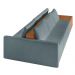 Sofá Ilha 3 Lugares Living 312cm Modulado para Sala Lary Bouclê Azul K01 - D'Rossi