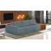 Sofá Ilha 3 Lugares Living 342cm Modulado para Sala Lary Bouclê Azul K01 - D'Rossi