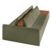 Sofá Ilha 3 Lugares Living 342cm Modulado para Sala Lary Bouclê Verde K01 - D'Rossi