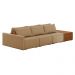 Sofá Ilha 3 Lugares Living 342cm Modulado para Sala Lary Linho Areia K01 - D'Rossi