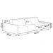 Sofá Ilha 3 Lugares Living 342cm Modulado para Sala Lary Linho Areia K01 - D'Rossi