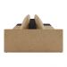 Sofá Ilha 3 Lugares Living 342cm Modulado para Sala Lary Linho Areia/PU Pto K01 - D'Rossi