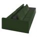 Sofá Ilha 3 Lugares Living 372cm Modulado Sala Lary Veludo Verde/PU Pto K01 - D'Rossi