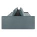 Sofá Ilha 4 Lugares Living 392cm Modulado Sala Lary Bouclê Azul/PU Pto K01 - D'Rossi