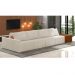Sofá Ilha 4 Lugares Living 392cm Modulado para Sala Lary Bouclê Bege K01 - D'Rossi