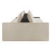 Sofá Ilha 4 Lugares Living 432cm Modulado Sala Lary Bouclê Bege/PU Pto K01 - D'Rossi