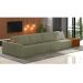Sofá Ilha 4 Lugares Living 432cm Modulado para Sala Lary Bouclê Verde K01 - D'Rossi