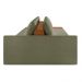 Sofá Ilha 4 Lugares Living 432cm Modulado para Sala Lary Bouclê Verde K01 - D'Rossi