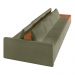 Sofá Ilha 4 Lugares Living 432cm Modulado para Sala Lary Bouclê Verde K01 - D'Rossi