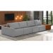 Sofá Ilha 4 Lugares Living 432cm Modulado para Sala Lary Linho Grafite K01 - D'Rossi