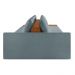 Sofá Ilha 4 Lugares Living 472cm Modulado para Sala Lary Bouclê Azul K01 - D'Rossi