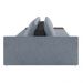 Sofá Ilha 4 Lugares Living 472cm Modulado para Sala Lary Linho Azul/PU Pto K01 - D'Rossi