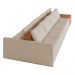 Sofá Ilha 4 Lugares Living 472cm Modulado para Sala Lary Linho Bege K01 - D'Rossi