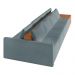 Sofá Ilha 4 Lugares Living 512cm Modulado para Sala Lary Bouclê Azul K01 - D'Rossi