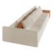 Sofá Ilha 4 Lugares Living 512cm Modulado para Sala Lary Bouclê Bege K01 - D'Rossi