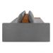 Sofá Ilha 4 Lugares Living 512cm Modulado para Sala Lary Bouclê Cinza K01 - D'Rossi