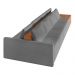 Sofá Ilha 4 Lugares Living 512cm Modulado para Sala Lary Bouclê Cinza K01 - D'Rossi