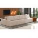 Sofá Ilha 4 Lugares Living 512cm Modulado para Sala Lary Bouclê Creme K01 - D'Rossi