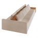 Sofá Ilha 4 Lugares Living 512cm Modulado para Sala Lary Bouclê Creme K01 - D'Rossi