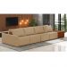 Sofá Ilha 4 Lugares Living 512cm Modulado para Sala Lary Linho Areia K01 - D'Rossi
